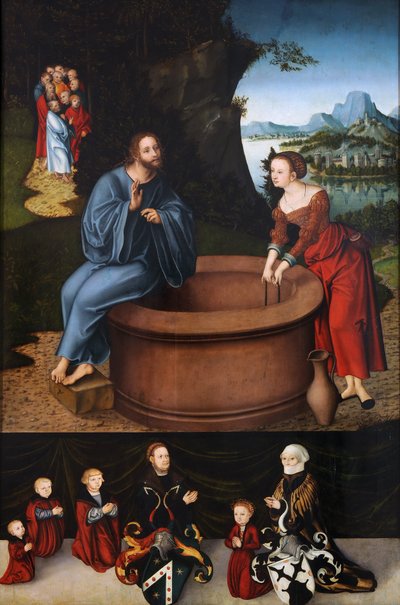 Christ and the Samaritan Woman by Lucas Cranach the Elder